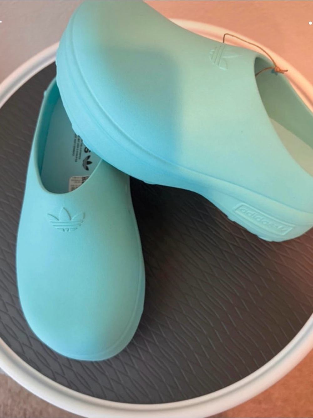 adidas Women's Mint Green Slip-On Clogs